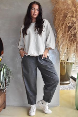 Wall Street Scuba Carrot Leg Trouser Slate