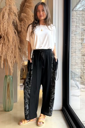 Wild Shores Pure Cotton Fossil Pant Black