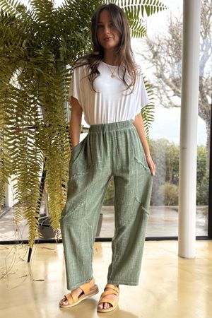 Lagenlook Cocoon Trousers | Ladies' Cocoon Pants | Laundry B