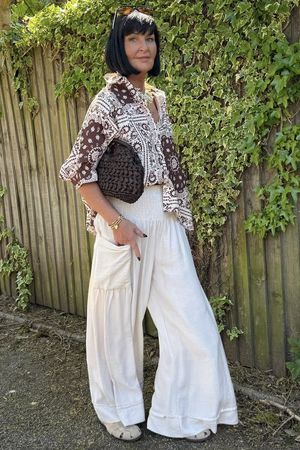Yara Bandana Relaxed Blouse Chocolate