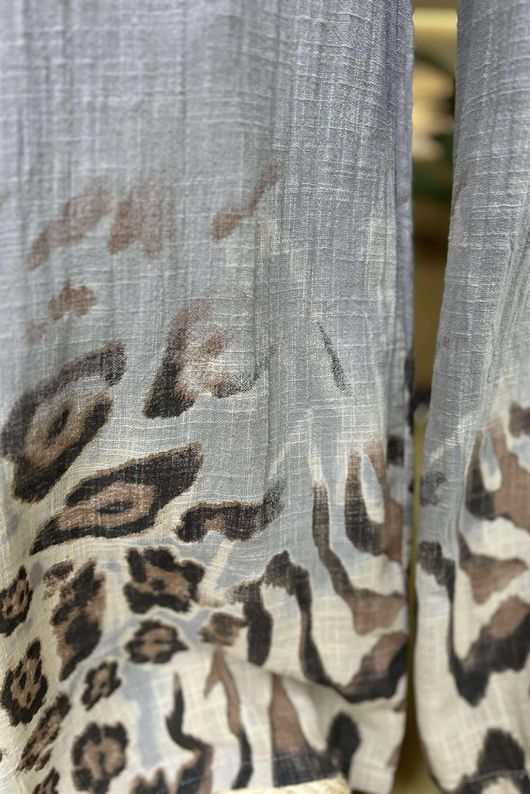 Baku Linen Blend Ombre Pant Mocha /3 