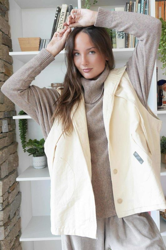 Aloe B Gilet Buttermilk