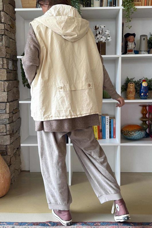 Aloe B Gilet Buttermilk