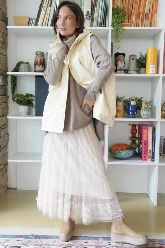 Aloe B Gilet Buttermilk