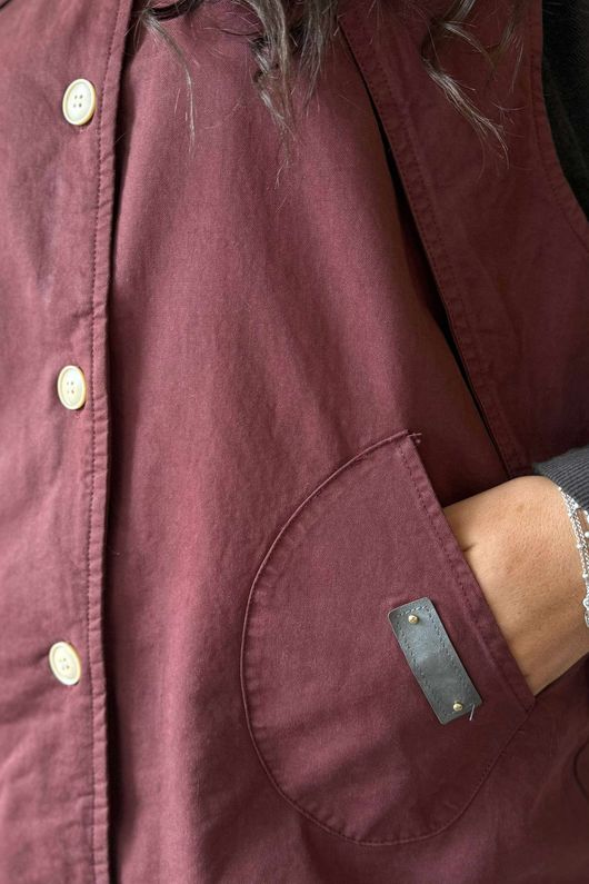 Aloe B Gilet Maroon