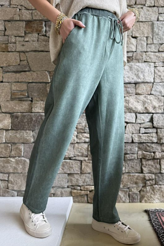 Anine Soft Touch Classic Jogger Washed Khaki