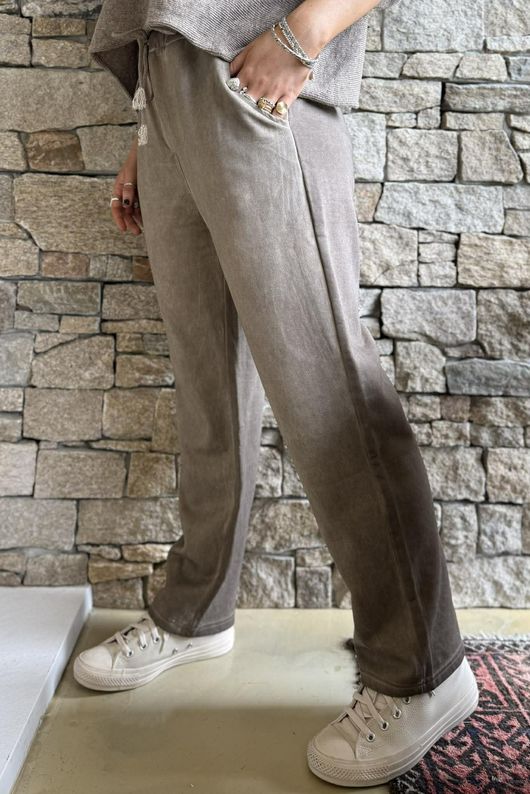 Anine Soft Touch Classic Jogger Washed Mocha
