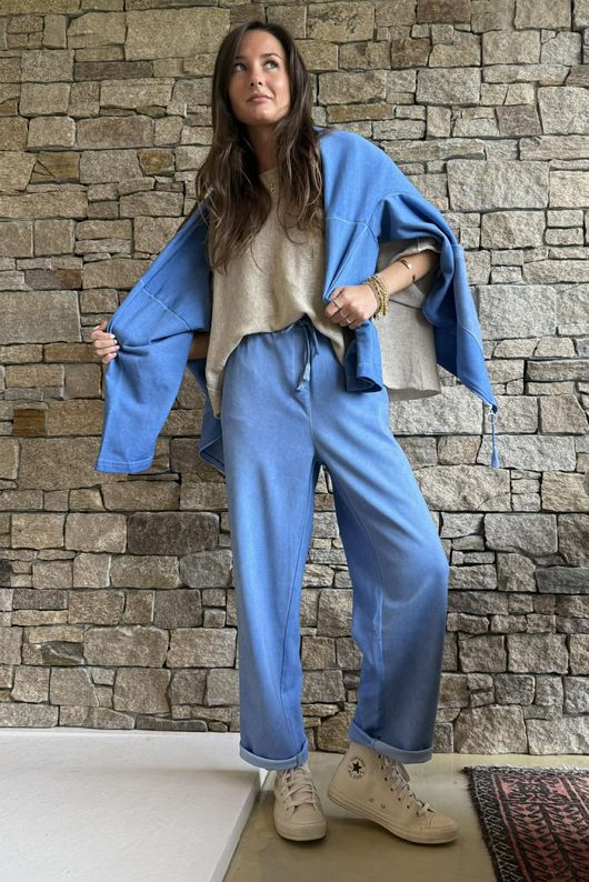 Anine Soft Touch Classic Jogger Washed Soft Cobalt /20=