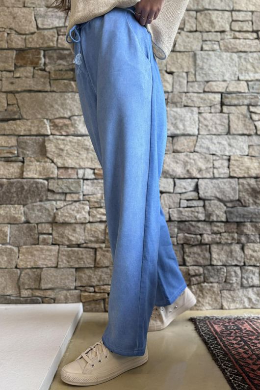 Anine Soft Touch Classic Jogger Washed Soft Cobalt