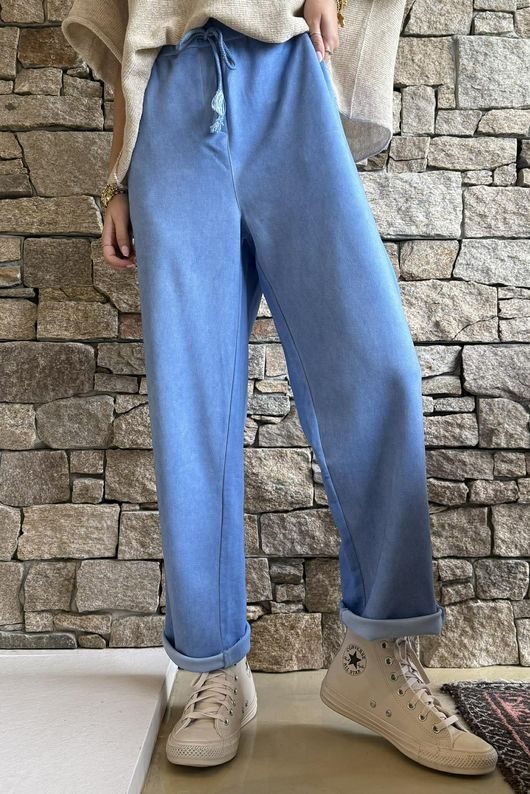 Anine Soft Touch Classic Jogger Washed Soft Cobalt