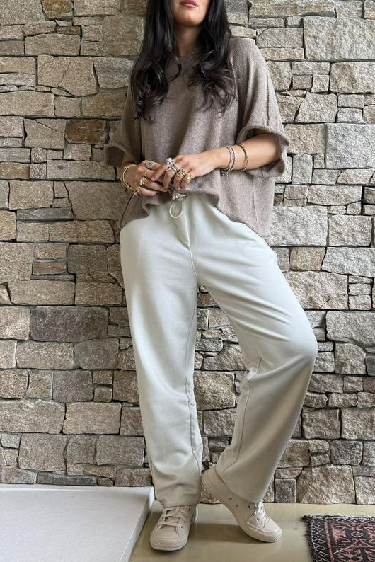 Anine Soft Touch Classic Jogger Washed Stone /20=