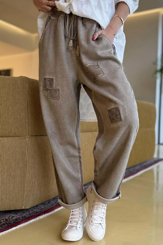 Anine Soft Touch Patch Jogger Washed Mocha  /16=