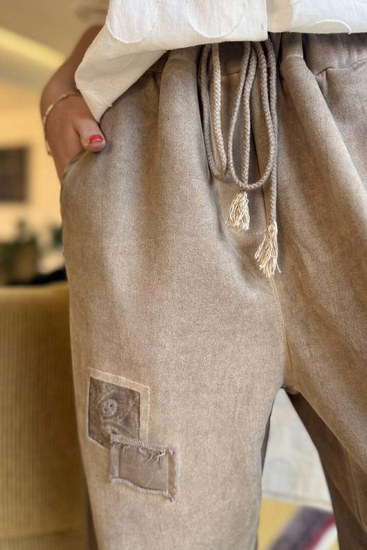 Anine Soft Touch Patch Jogger Washed Mocha  /16=