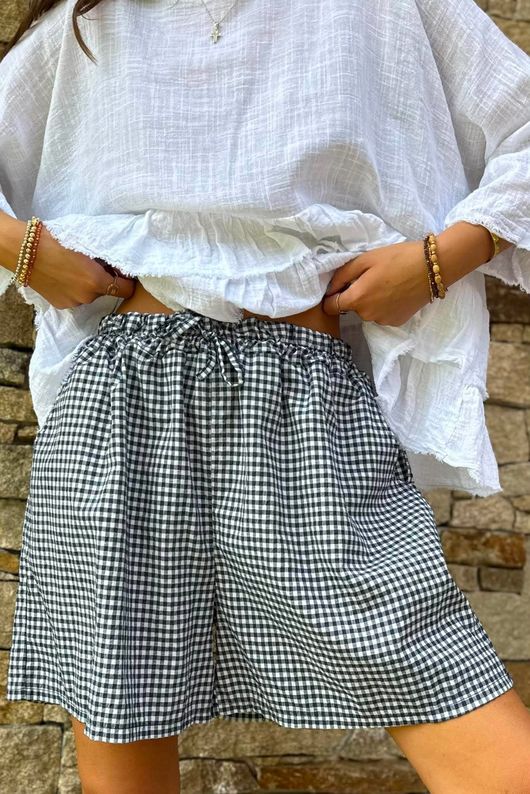 Arbi Gingham Short Navy