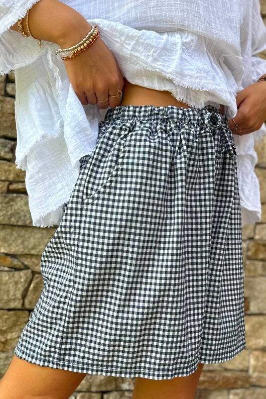 Arbi Gingham Short Navy