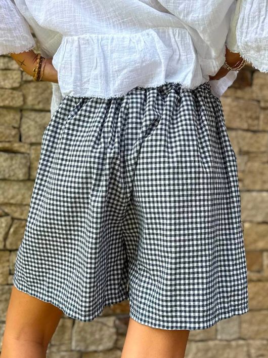 Arbi Gingham Short Navy