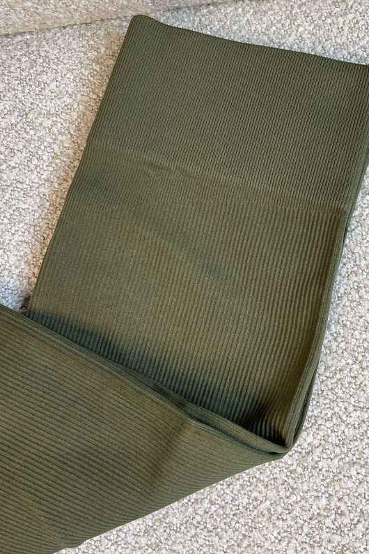 Laundry B Ribbed Compression Sculpt Legging Deep Khaki