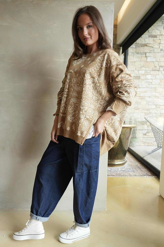 Bandana B Chill Sweatshirt Caramel