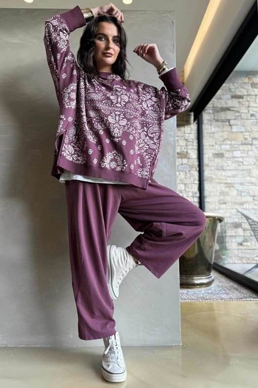 Bandana B Chill Sweatshirt Damson