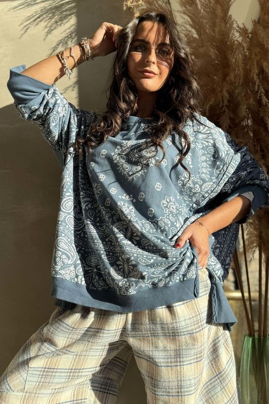 Bandana B Chill Sweatshirt Denim 
