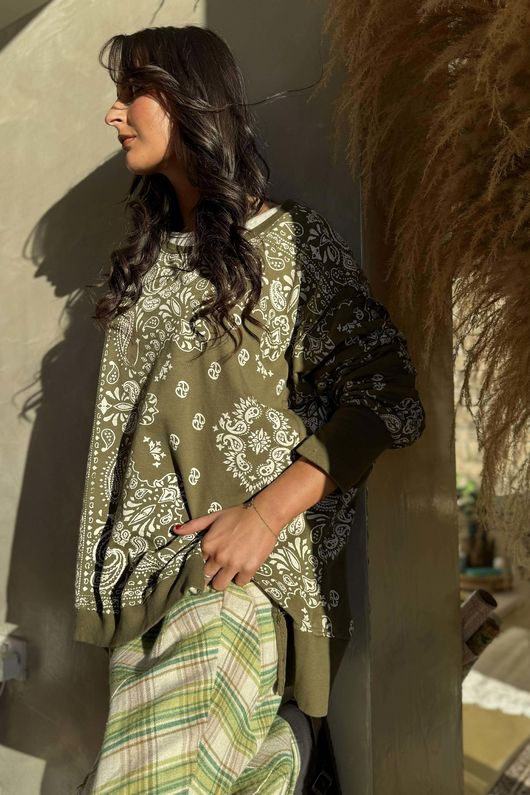 Bandana B Chill Sweatshirt Olive 