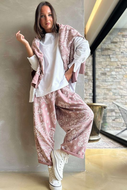 Bandana B Classic Sweatshirt Barrel Pant Antique Rose