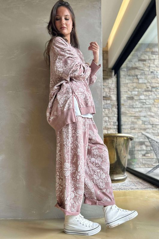 Bandana B Classic Sweatshirt Barrel Pant Antique Rose