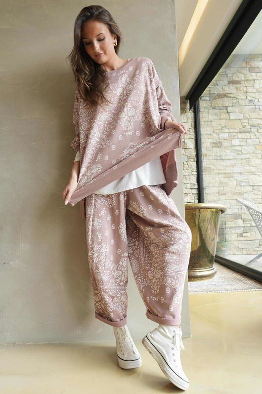 Bandana B Classic Sweatshirt Barrel Pant Antique Rose