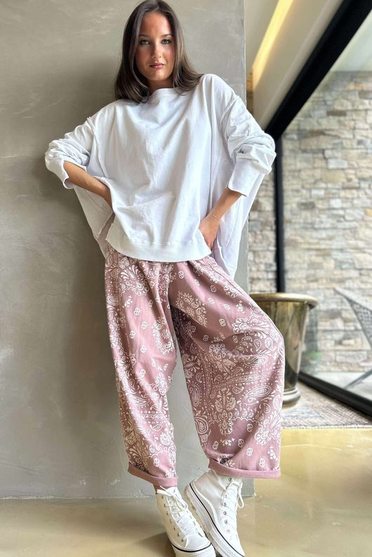 Bandana B Classic Sweatshirt Barrel Pant Antique Rose