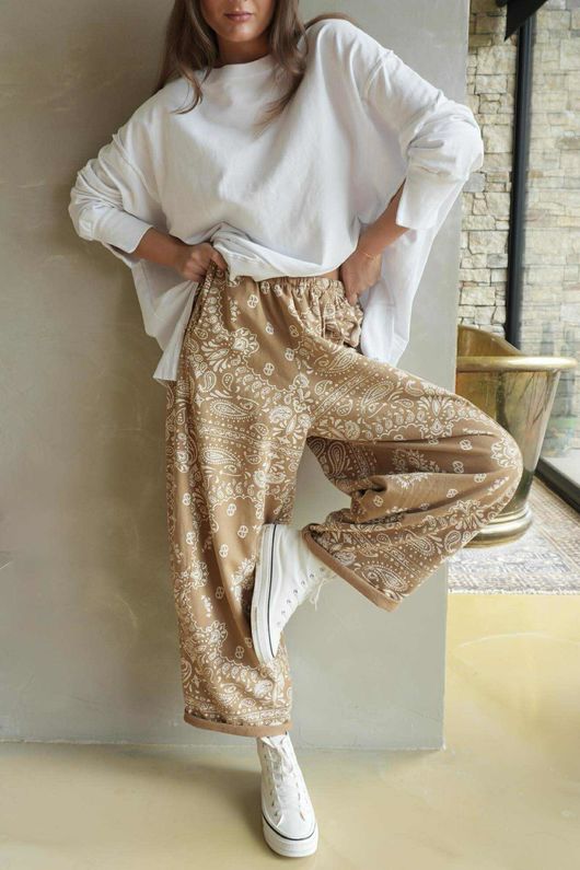 Bandana B Classic Sweatshirt Barrel Pant Caramel