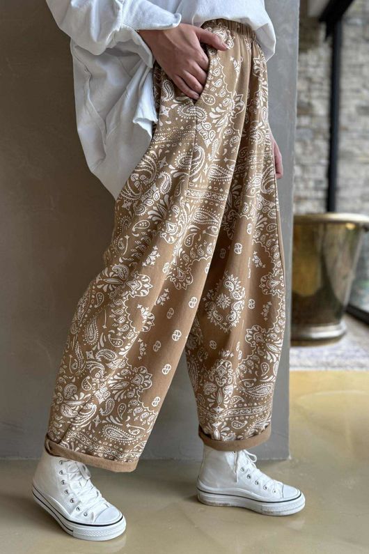 Bandana B Classic Sweatshirt Barrel Pant Caramel