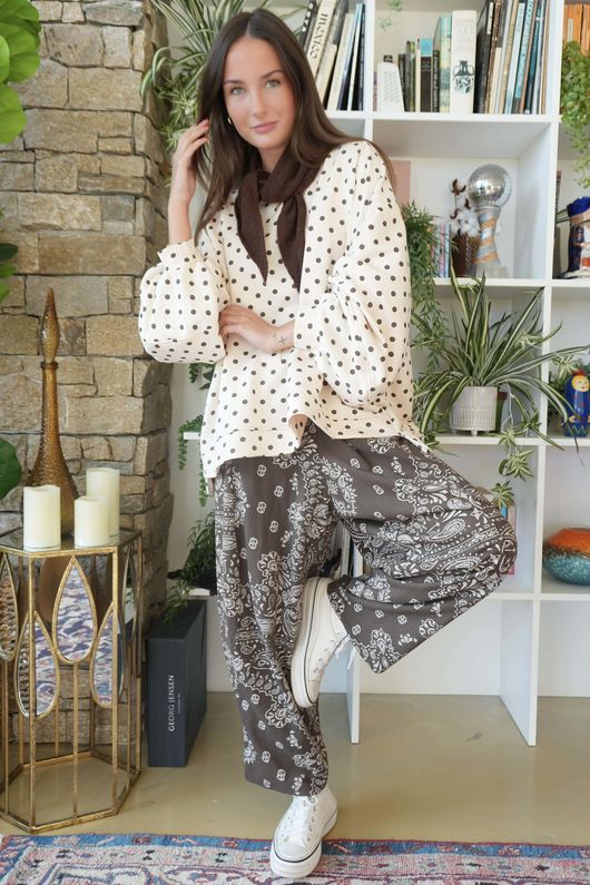 Bandana B Classic Sweatshirt Barrel Pant Chocolate 