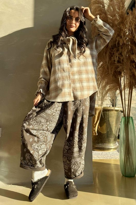 Bandana B Classic Sweatshirt Barrel Pant Chocolate 