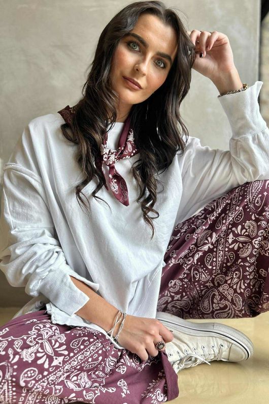 Bandana B Classic Sweatshirt Barrel Pant Damson