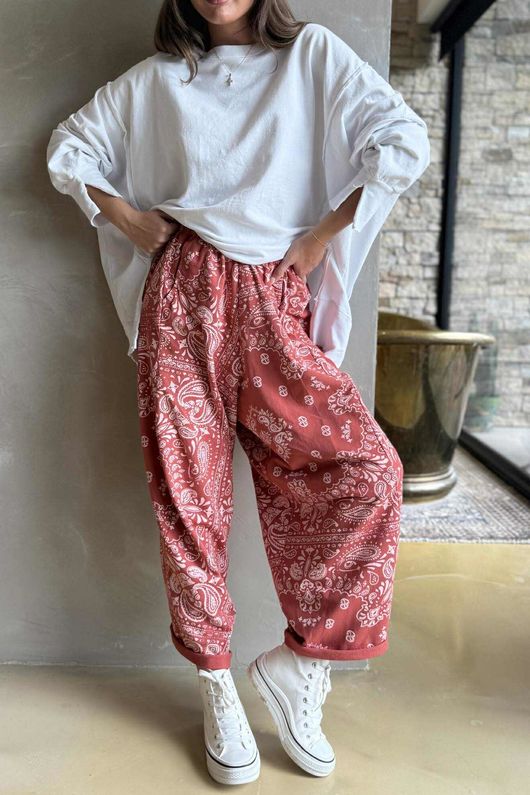 Bandana B Classic Sweatshirt Barrel Pant Indian Red