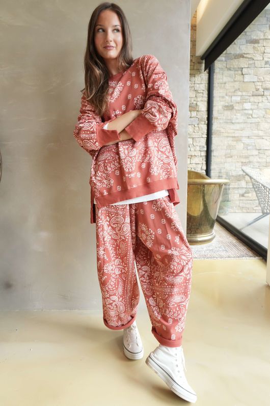 Bandana B Classic Sweatshirt Barrel Pant Indian Red