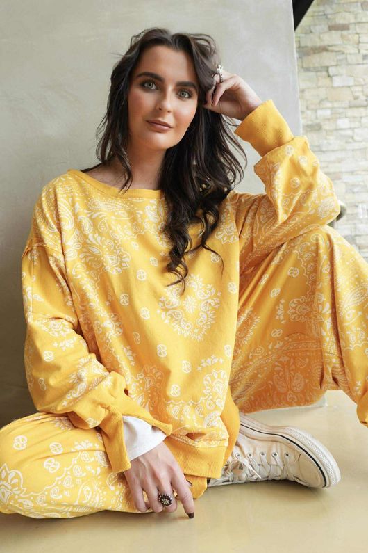 Bandana B Classic Sweatshirt Barrel Pant Lemonade
