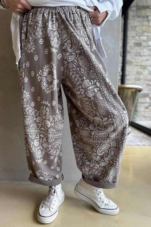 Bandana B Classic Sweatshirt Barrel Pant Mocha