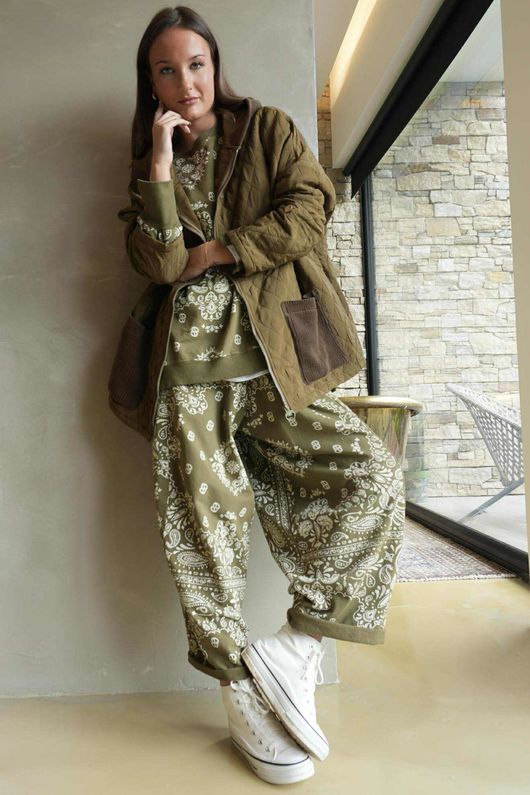 Bandana B Classic Sweatshirt Barrel Pant Olive