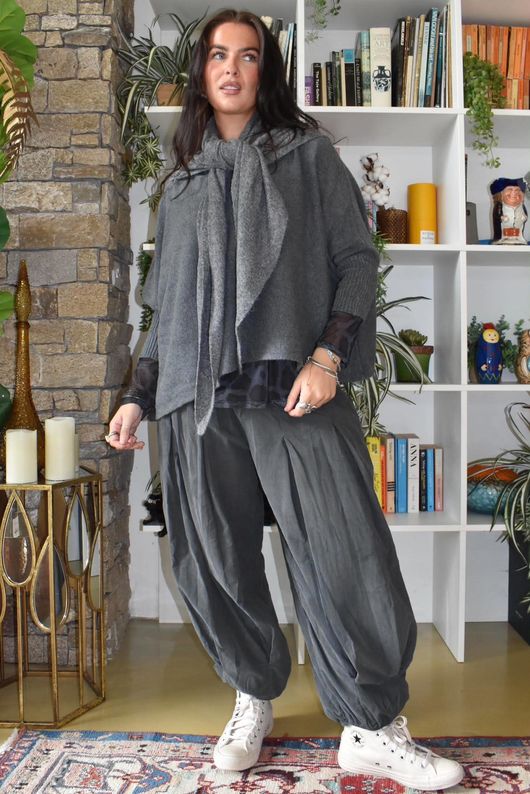 Basso Baby Cord Shirring Genie Pant Storm