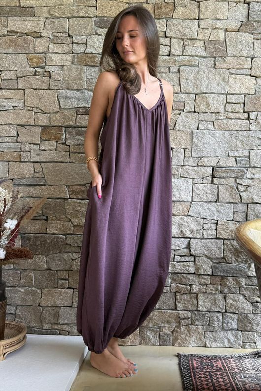Basso Balloon Jumpsuit Deep Damson 