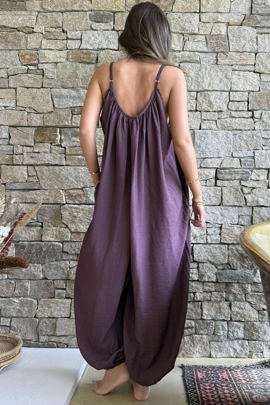 Basso Balloon Jumpsuit Deep Damson