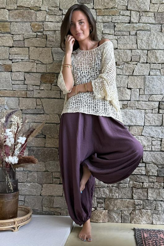 Basso Balloon Jumpsuit Deep Damson