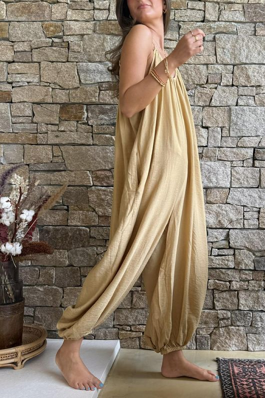Basso Balloon Jumpsuit Sand