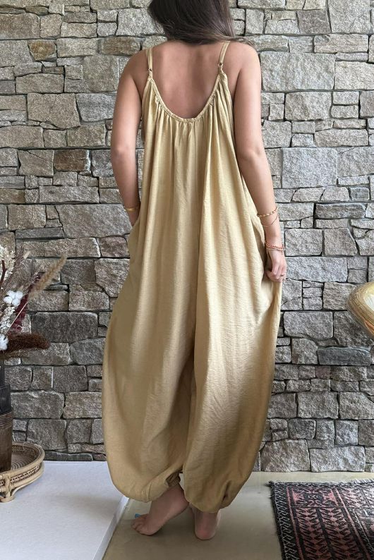 Basso Balloon Jumpsuit Sand