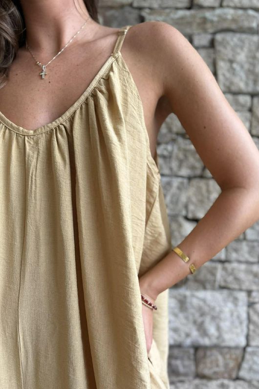 Basso Balloon Jumpsuit Sand