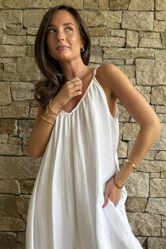 Basso Balloon Jumpsuit White