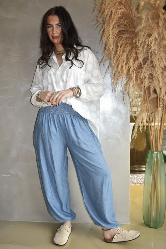 Basso Shirring Balloon Jean Mid /40=