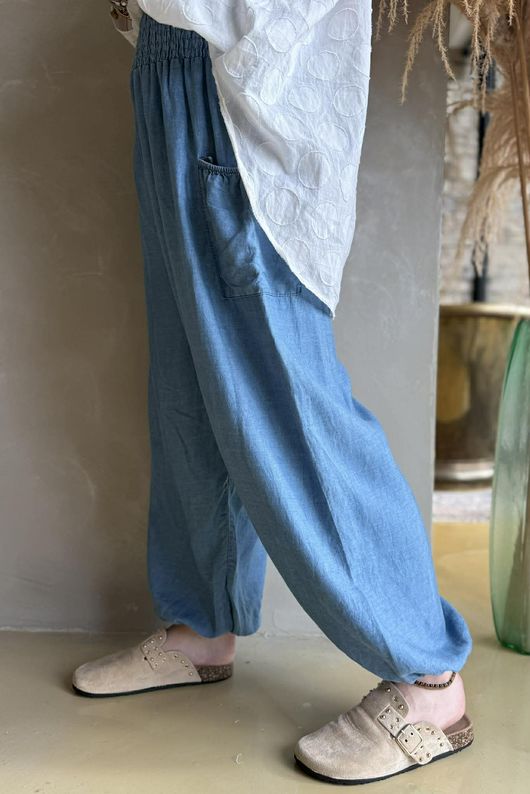 Basso Shirring Balloon Jean Mid /40=