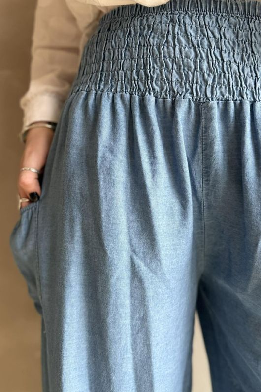 Basso Shirring Balloon Jean Mid /40=